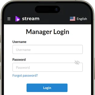 Viewer login on a pay per view streaming platform