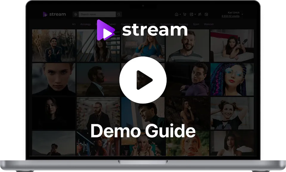 Scrile Stream demo preview