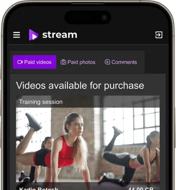 Paid video recordings available for purchase after a live event