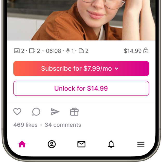 Personality and context settings - AI companion app screen