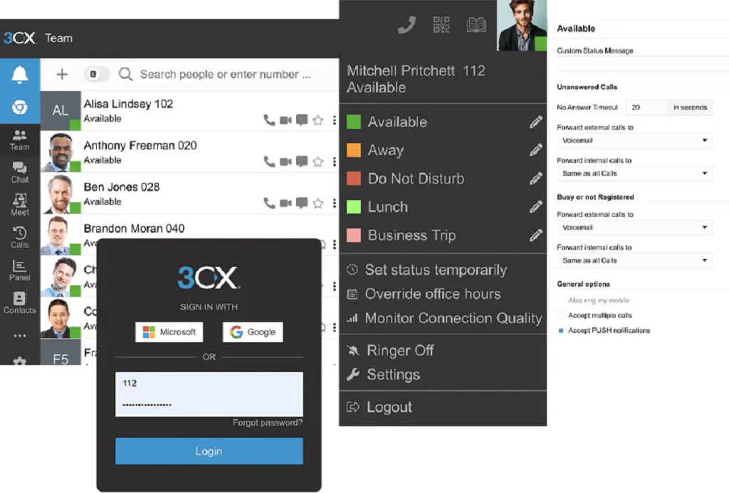 3CX Interface