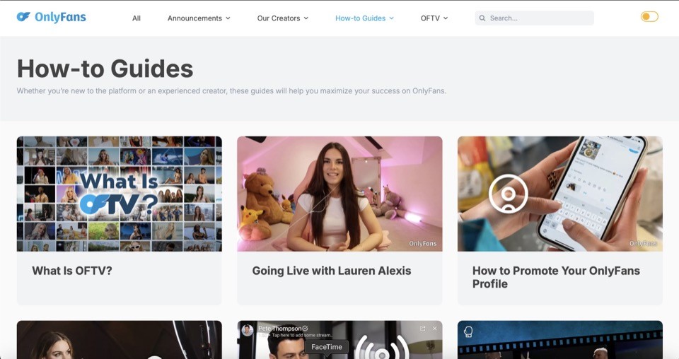 OnlyFans blog for driving traffic to creator website