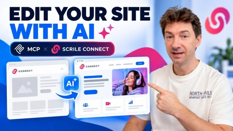 Scrile MCP connector: edit your Scrile Connect website with ChatGPT or Claude