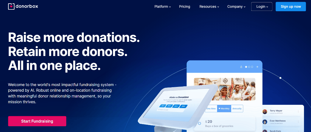 Donorbox website