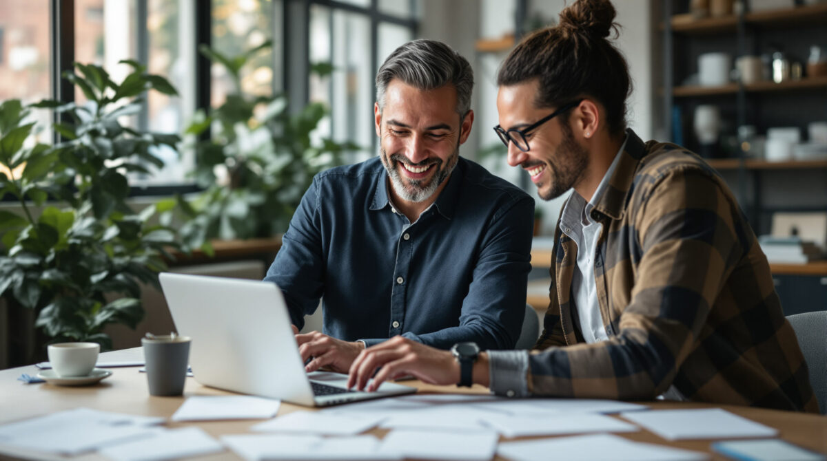 A founder reviewing community business requirements with a technical lead