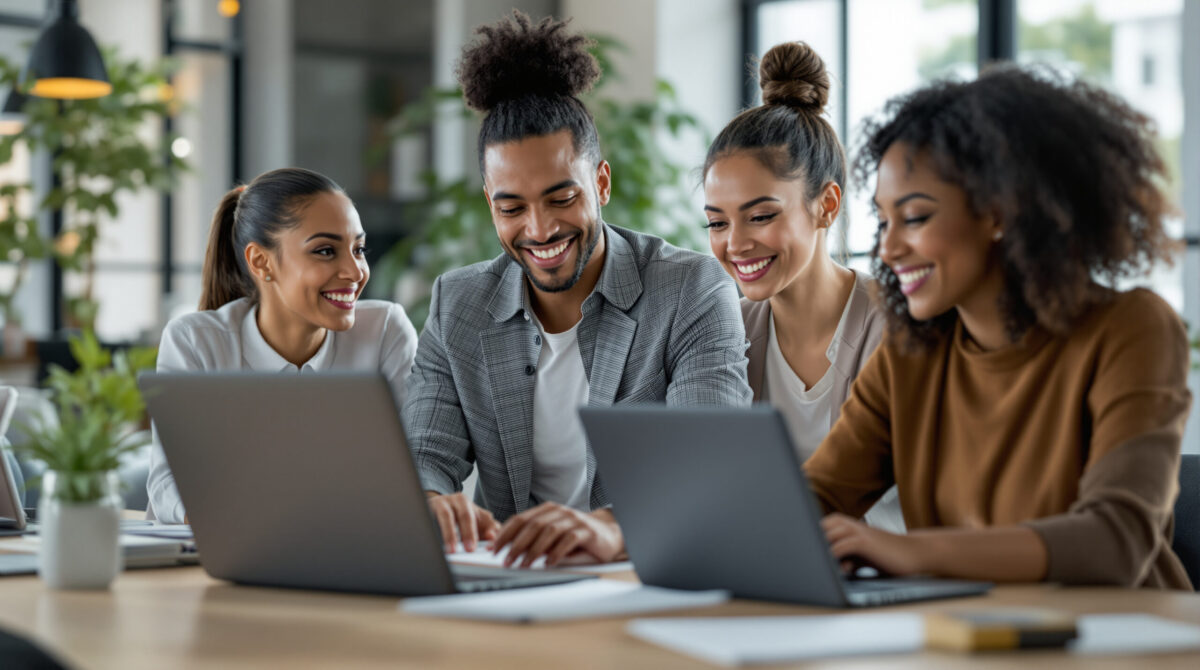 Cross-functional nonprofit team testing a fundraising workflow