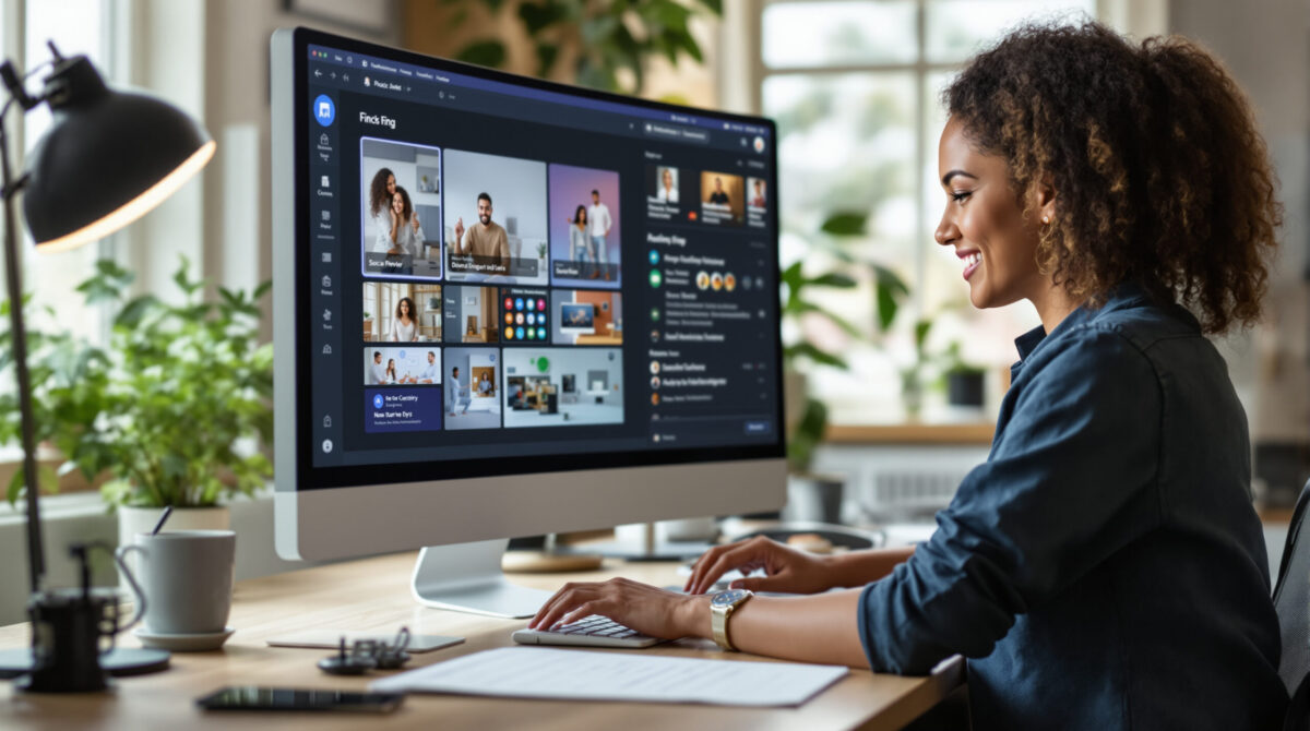 Creator preparing a social preview that leads fans to an owned site
