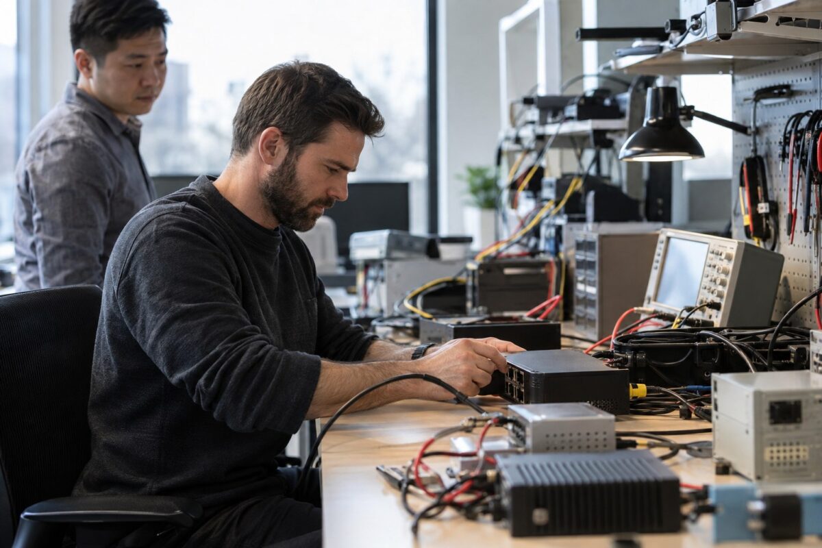 Platform operator conducting a vendor proof of concept with test devices