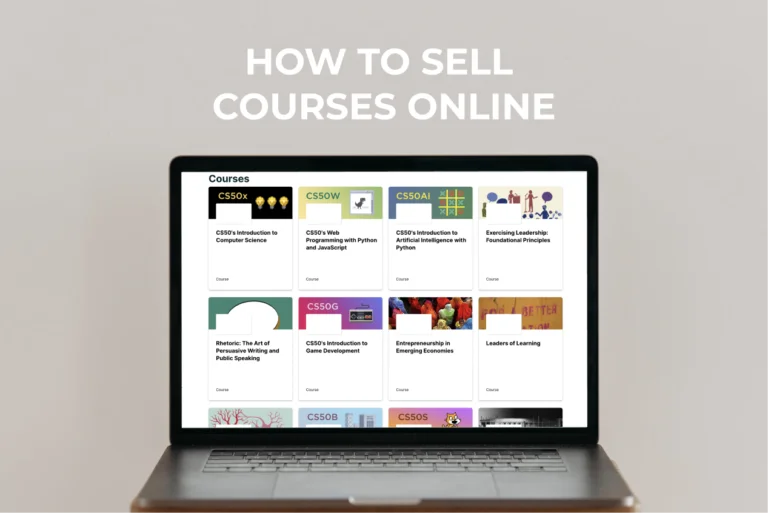 How to Sell Courses Online How to Sell Courses Online