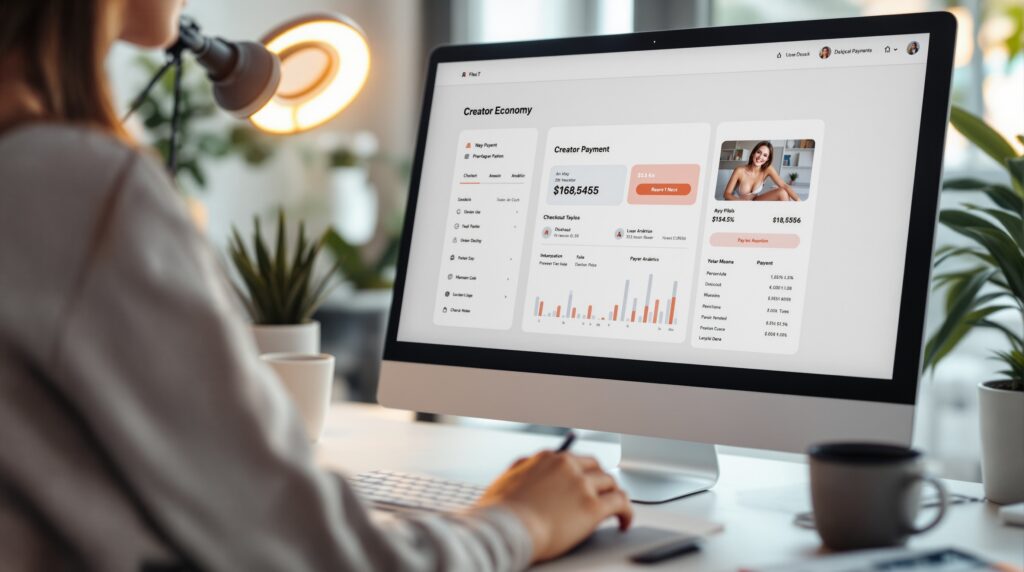 Online payment screen for community platform pricing