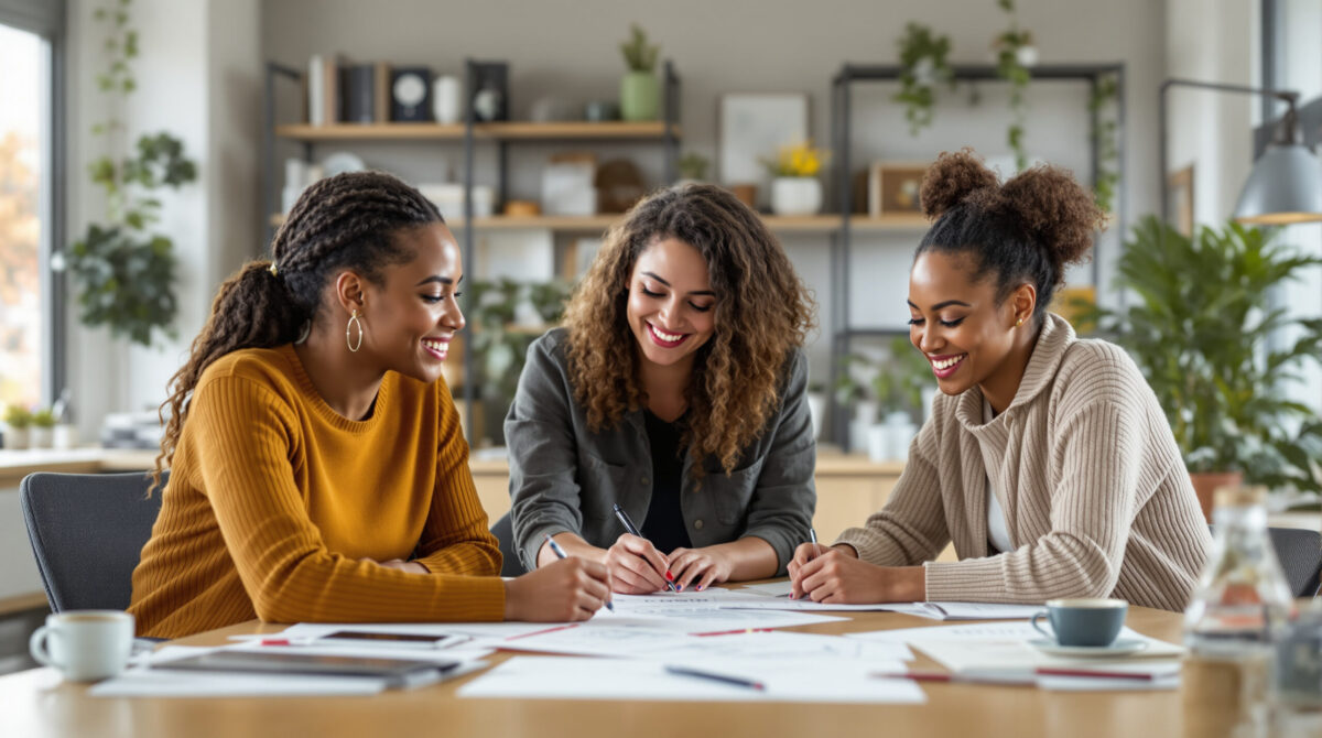 Nonprofit team planning several connected fundraising programs for its supporter community