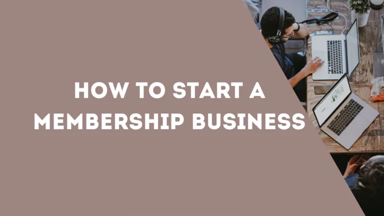 How to set up a membership business