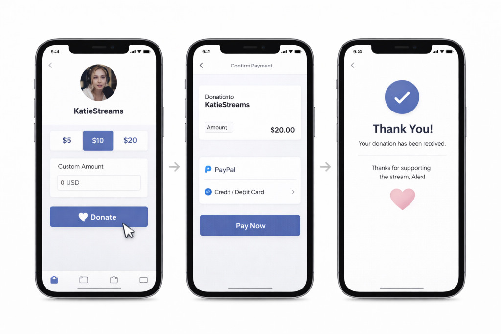 twitch donation panel