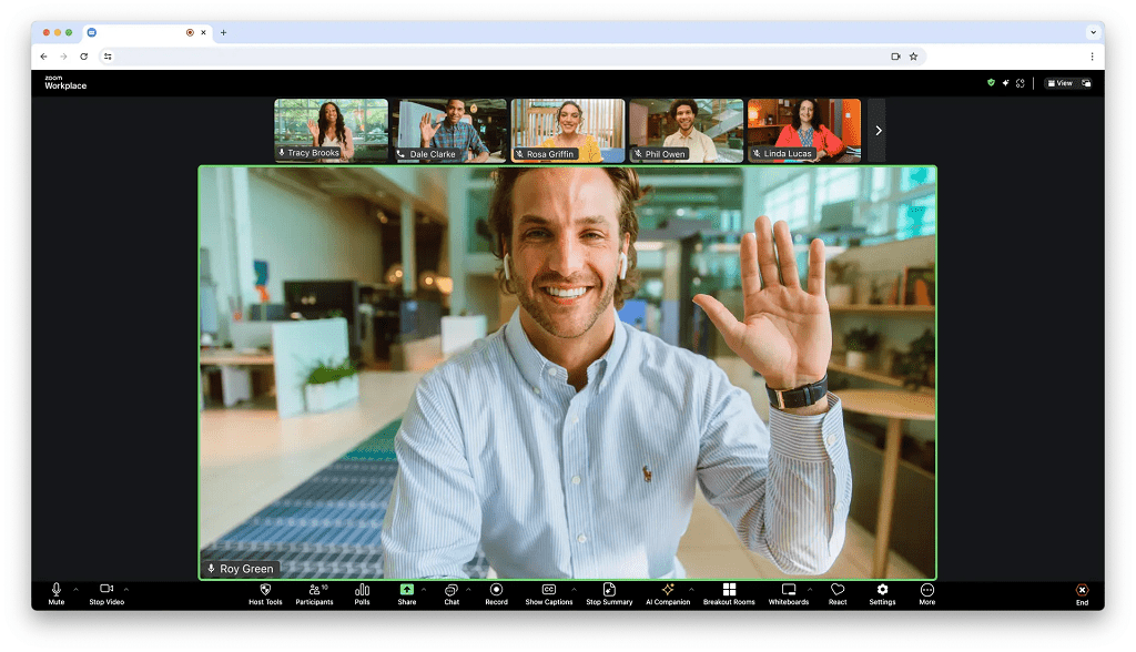 Zoom Sessions Interface