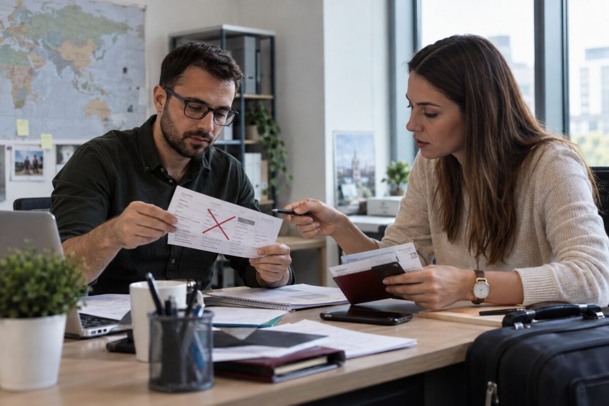 Procurement team testing a marketplace cancellation scenario