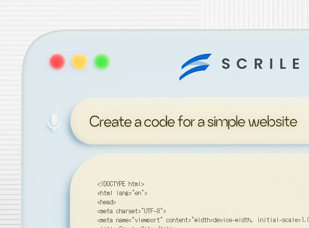 vibe coding with Scrile AI