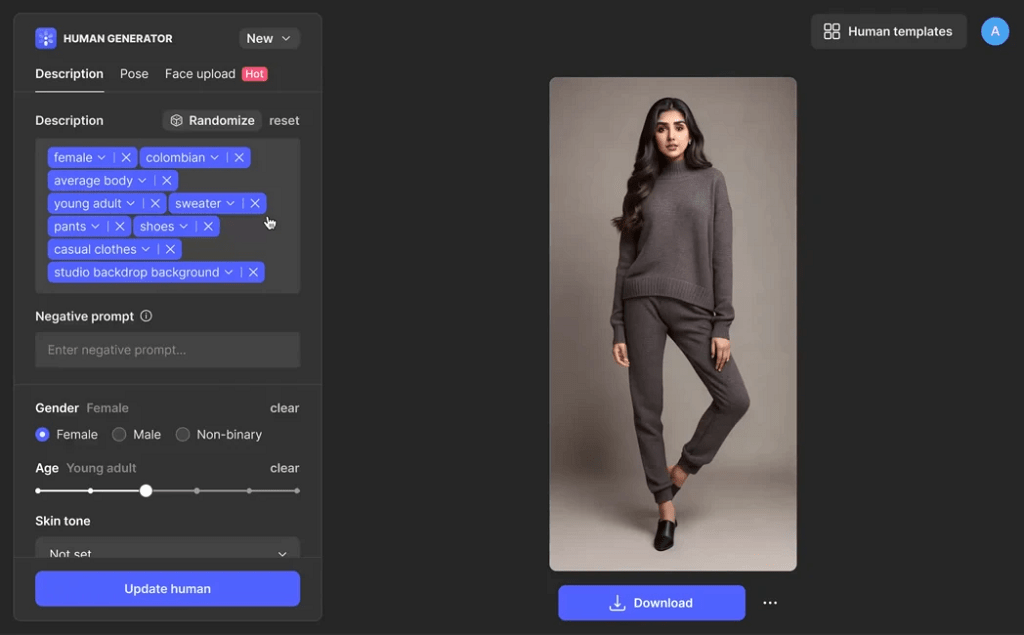Creatify Interface