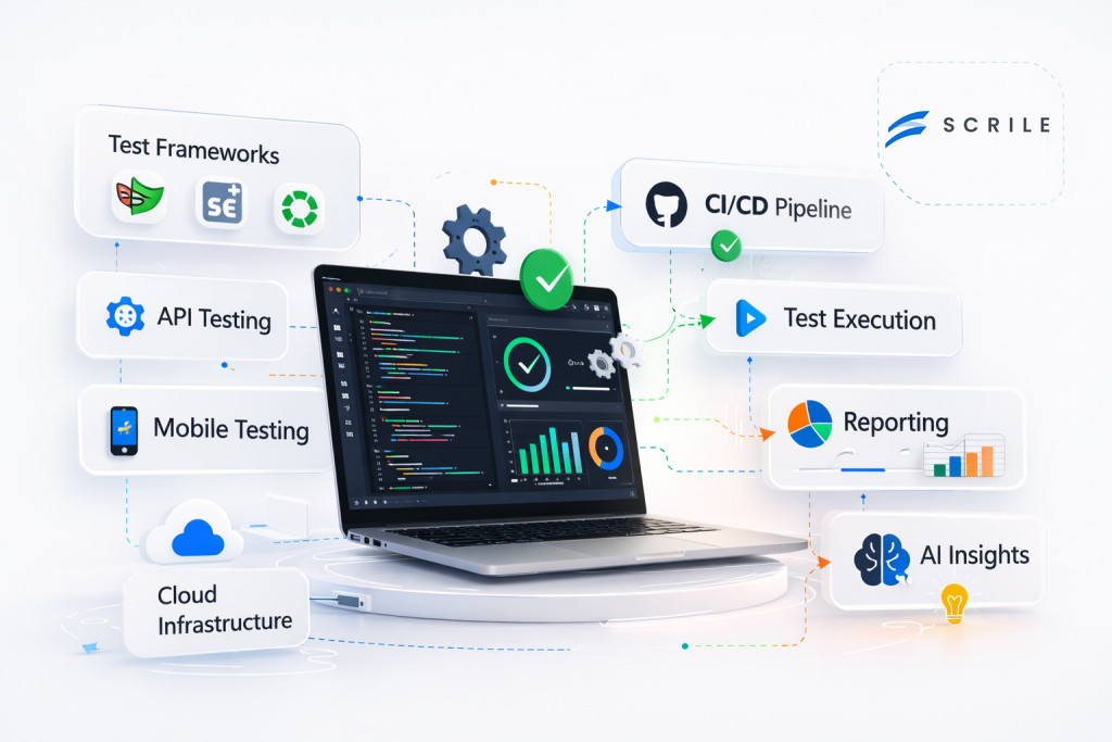test automation solutions with scrile ai