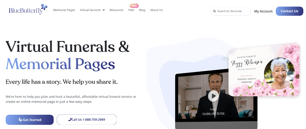 BlueButterfly website