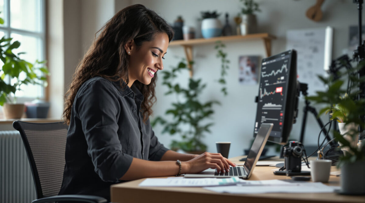 Independent photographer fulfilling direct orders through a branded business workspace