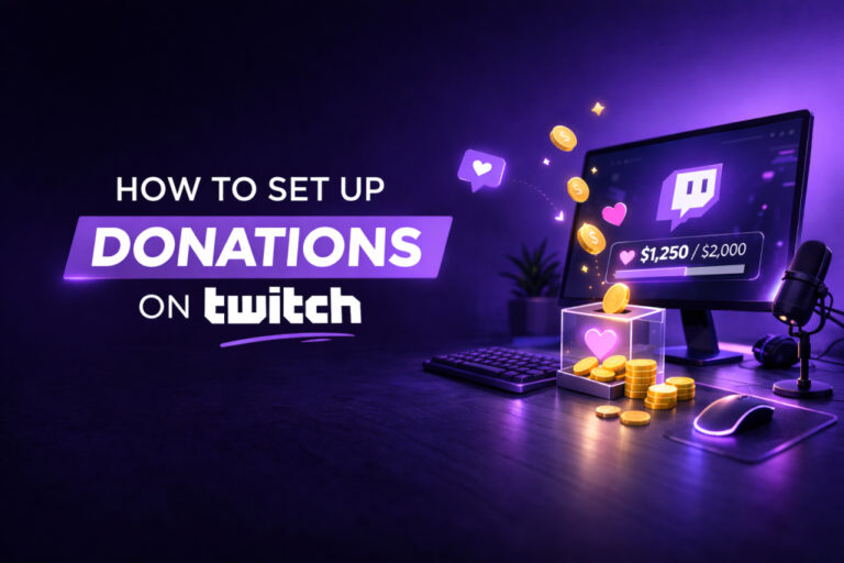 how to set up donations on twitch