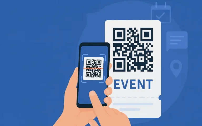 how to create a QR code for an event