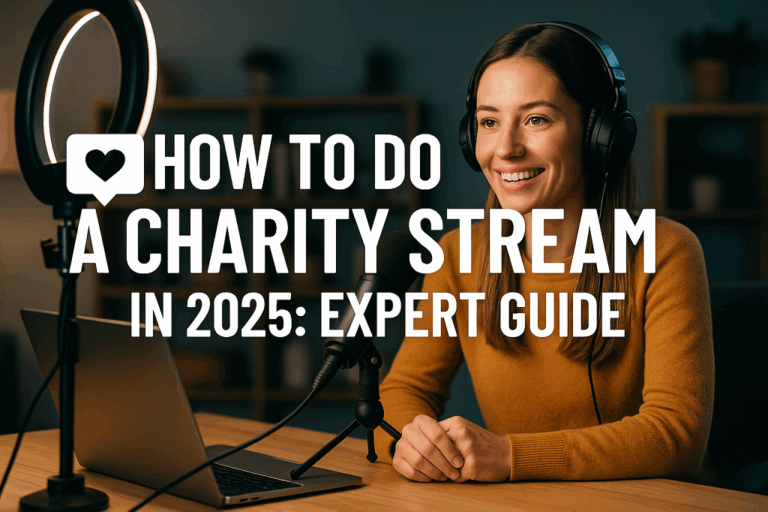 how to do a charity stream