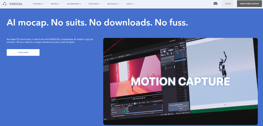 RADiCAL website main page