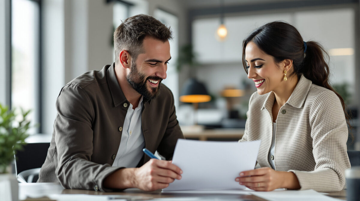 Founder and finance manager reviewing membership operating costs