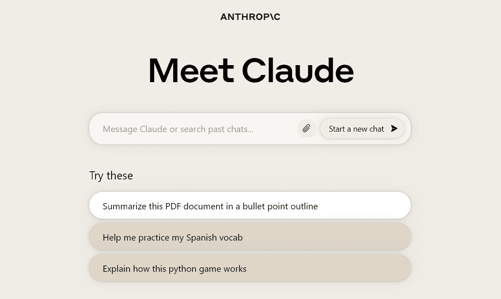 Claude Interface