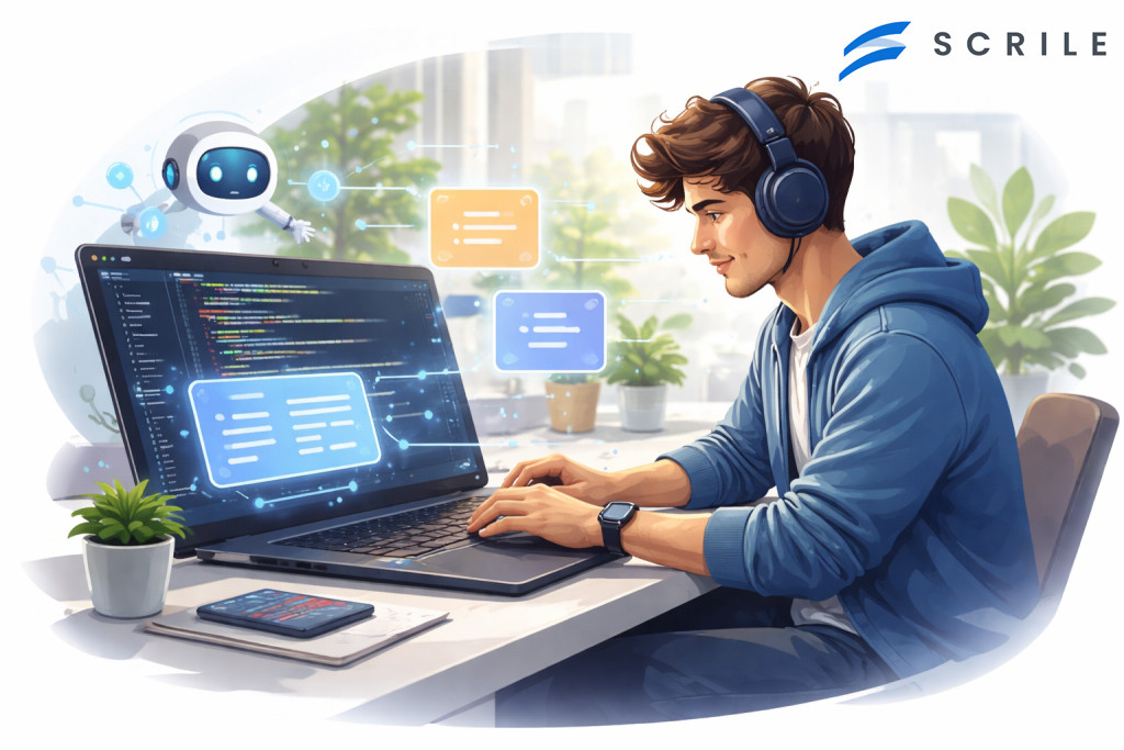 vibe coding with scrile ai