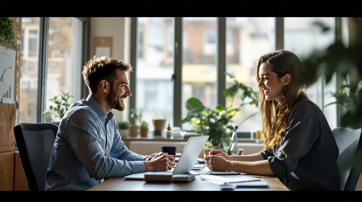 Founder and operations lead mapping creator platform roles in a real office