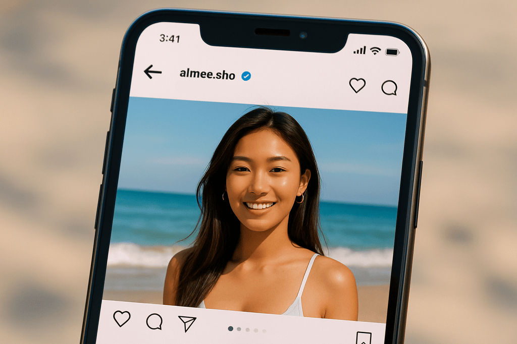 Asian AI generated influencer