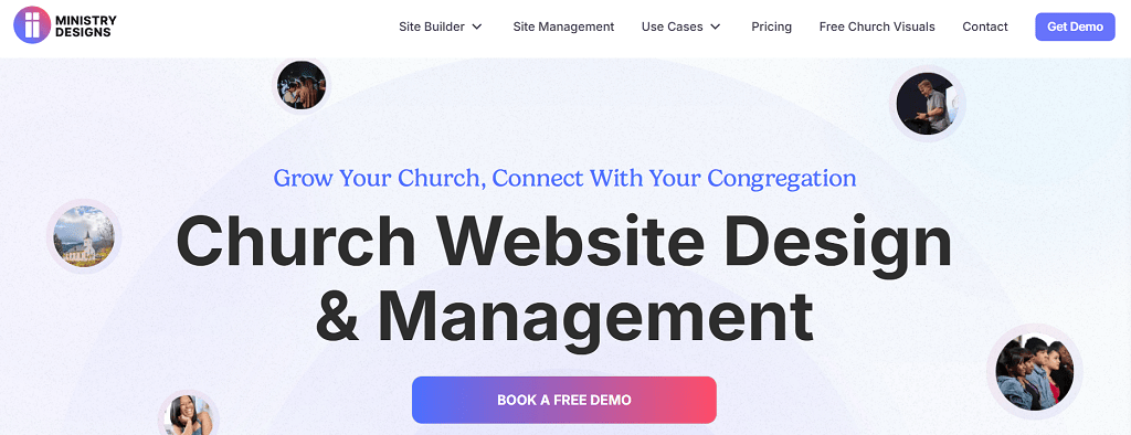 Misitry Designs websitre interface