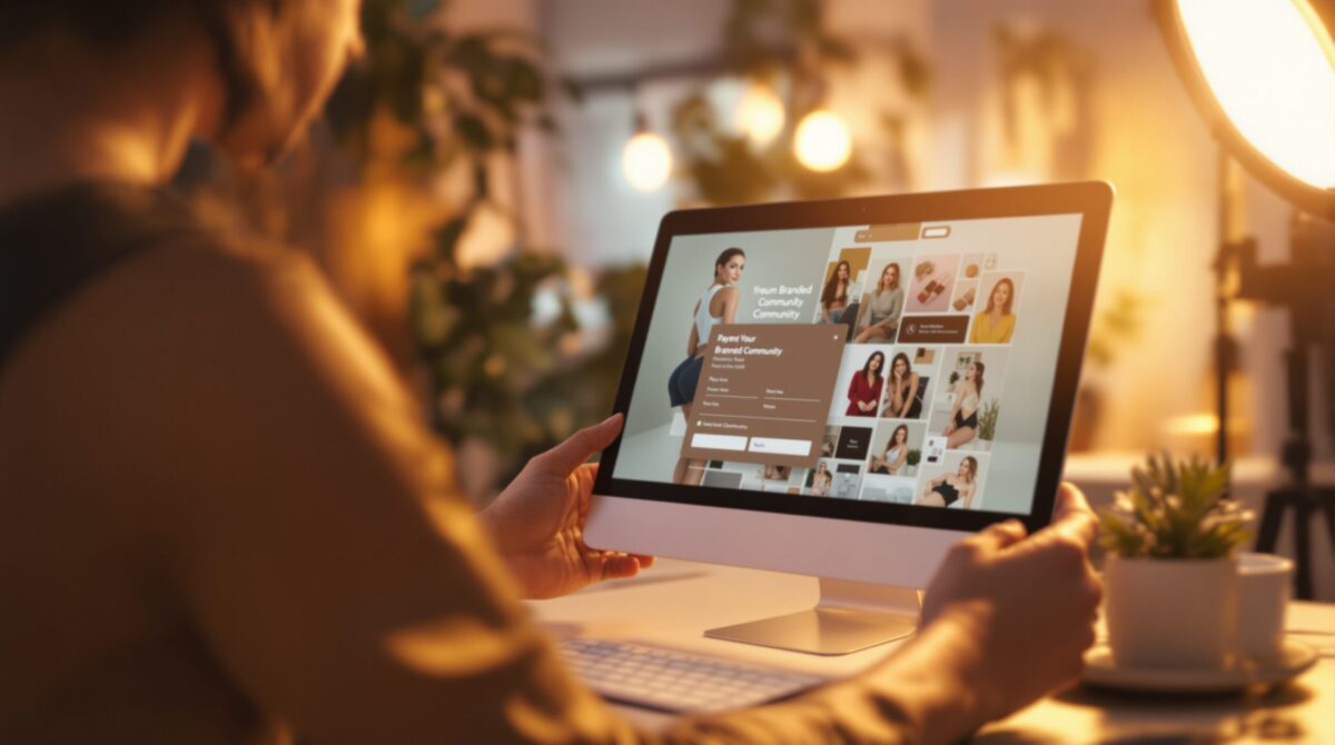 Online payment screen for community platform pricing