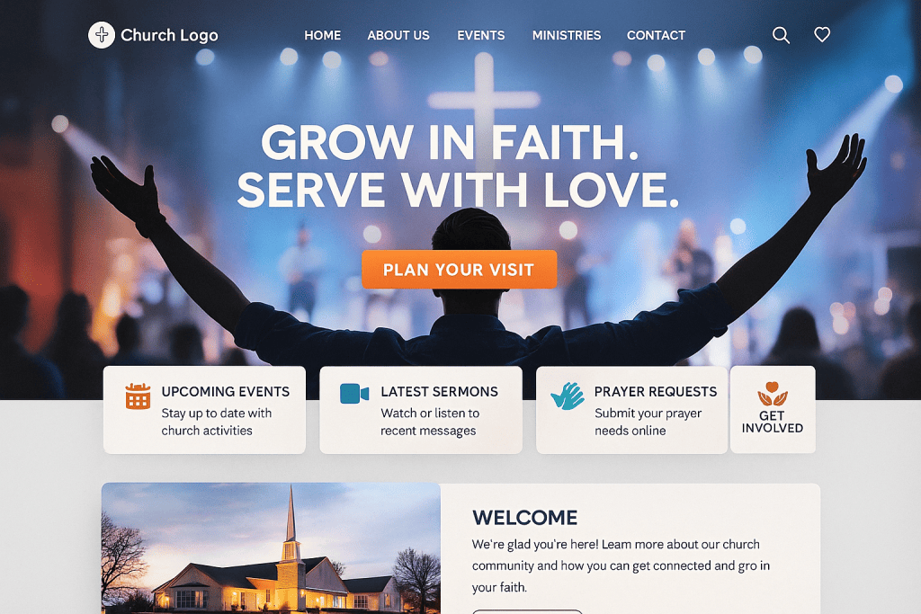 church website design