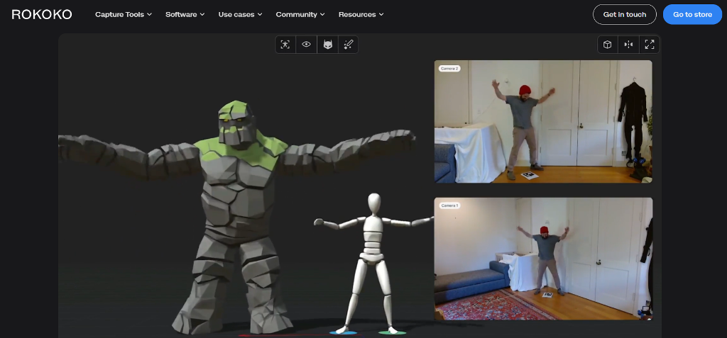 Rokoko website main page